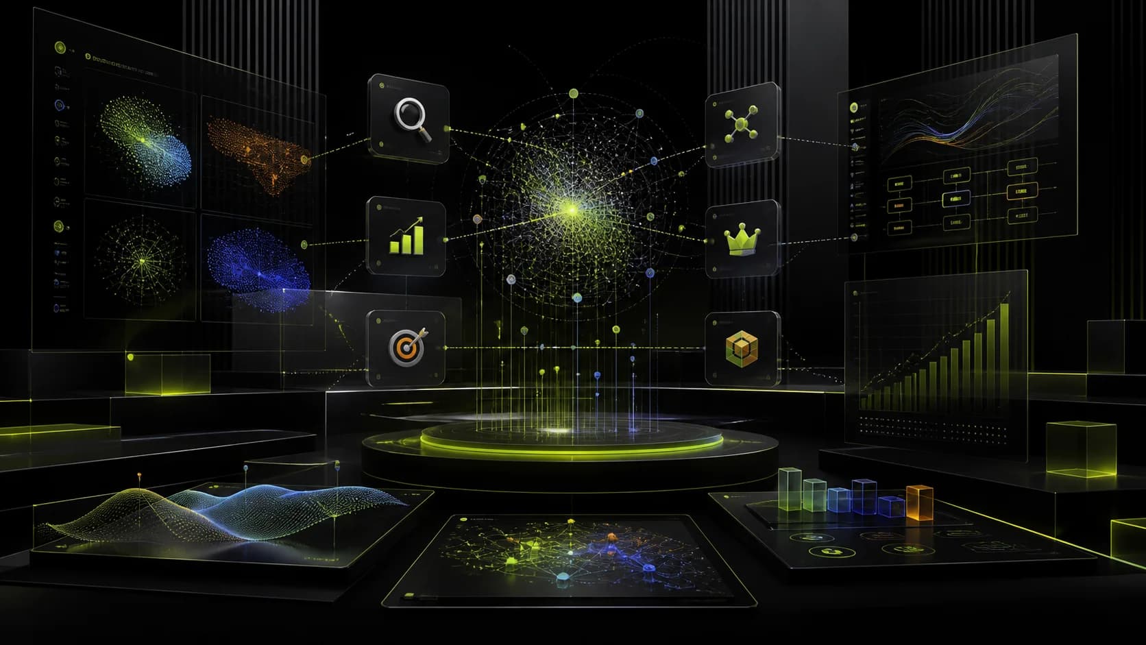 Search, content and performance signals connected into a decision system